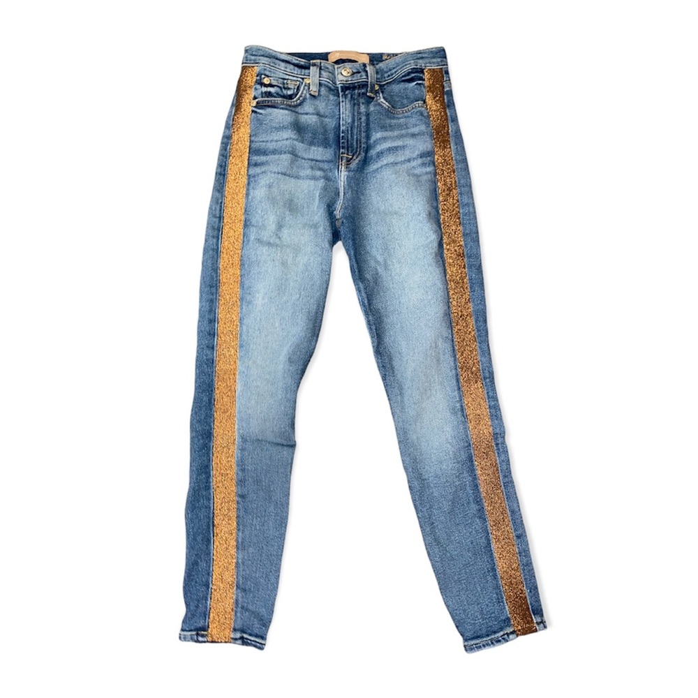Seven For All Mankind Luxe High Waist Ankle Skinny